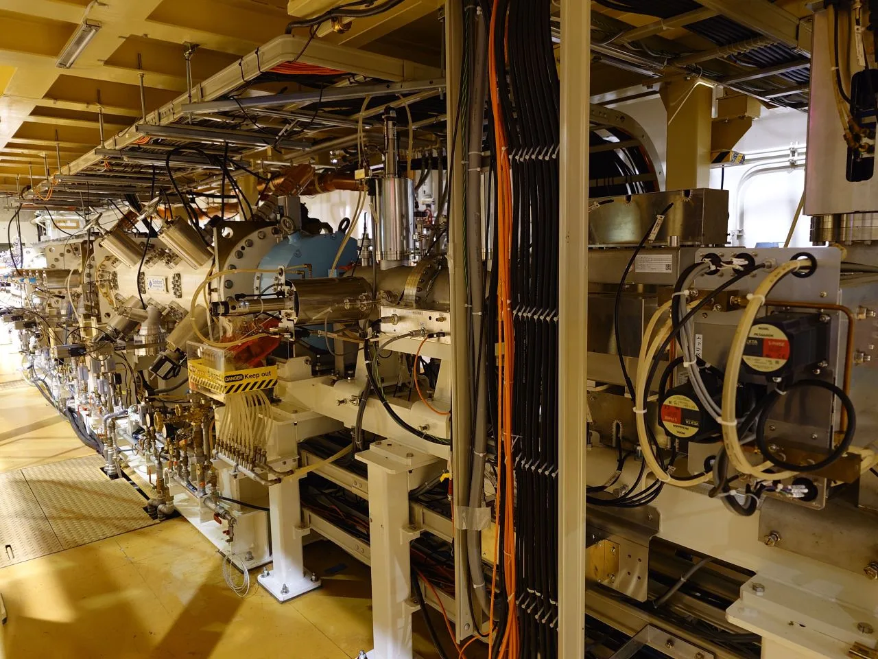 Beamline instrumentation during a proton radiation test