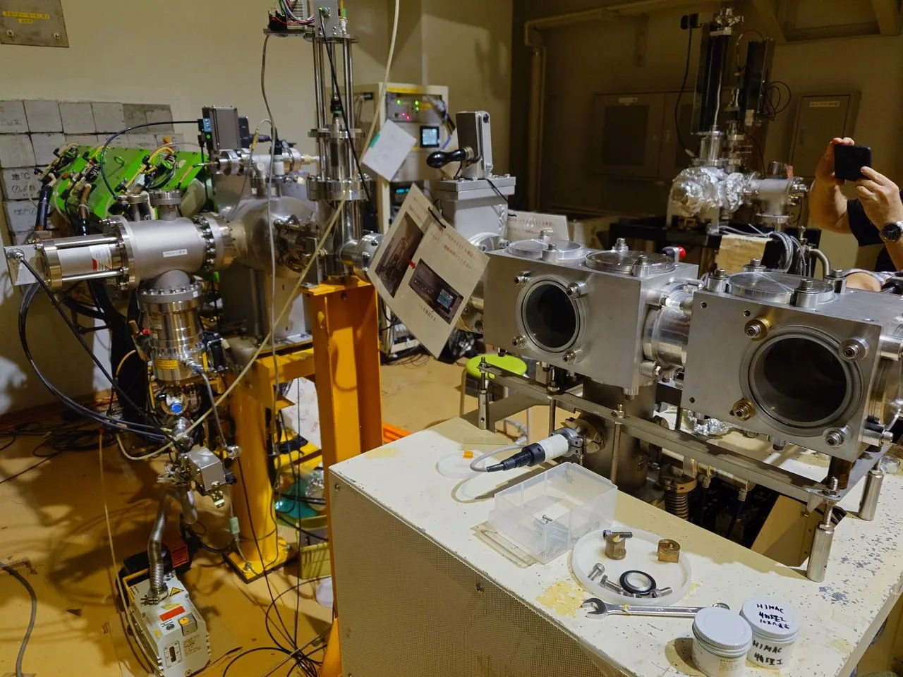 Radiation test setup at the TRIUMF beamline